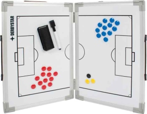 Derbystar Taktiktafel Fußball Faltbar 45x30 cm / aufgeklappt 45x60 cm